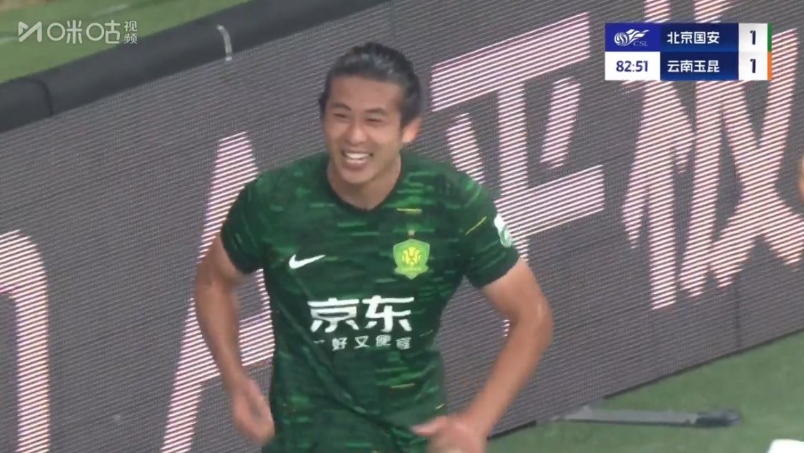 包含中超-法比奥破门张稀哲点射国安2-1逆转玉昆16轮不败领跑的词条